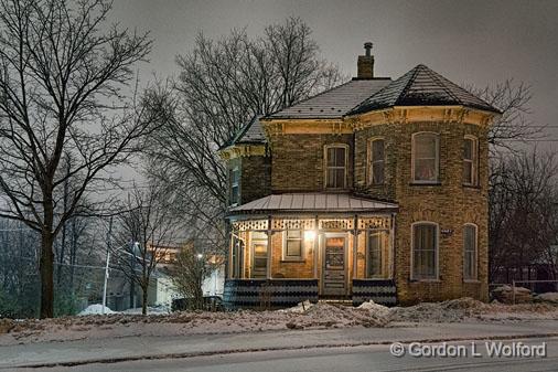 Nighttime House_21141-6.jpg - Photographed at Smiths Falls, Ontario, Canada.